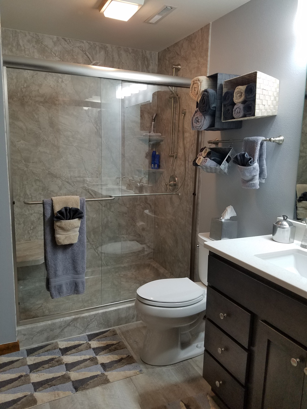 Bathroom Remodel Guide: Flooring and Shower Materials for a Stylish, Watertight Space 1 Bath Planet Walk in Shower Bathroom Remodel Hometown REstyling