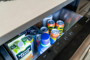 Kitchen Remodel Upgrade Ideas: Pull out drink cooler