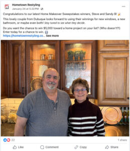 Hometown Restyling Sweeptakes winners January2024