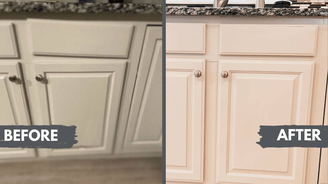 before and after cabinets update, small home remodeling projects